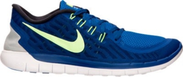 Nike Men's Free 5.0 Running Shoes | Deep Royal Blue/Racer Blue/Volt/White